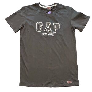 Men’s classic Gap black New York logo crewneck preppy streetwear T-Shirt NWT XL